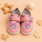 Pink Baby Girl Soft Bottom Walking Sneakers Toddler Rubber Sole Cartoon Character First Walkers Infant Shoes SH7167F